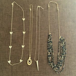 Bundle of Four (4) Costume Jewelry Neclaces